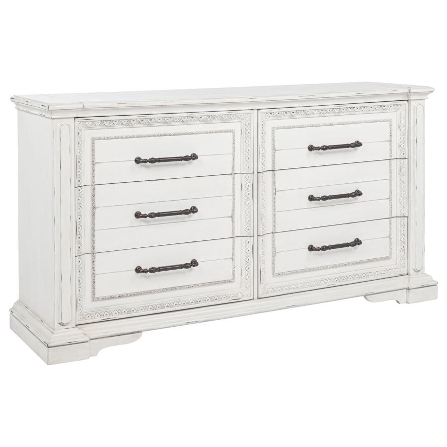 McKinney 5-piece Queen Bedroom Set Vintage White view 7