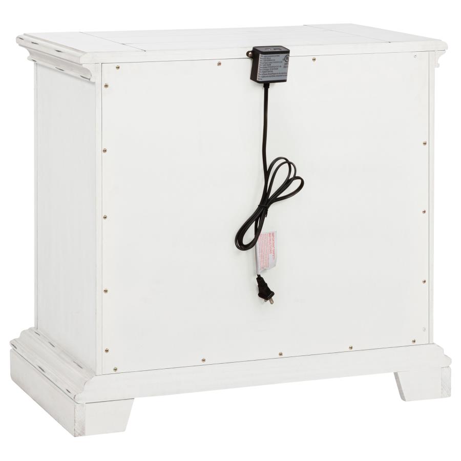 McKinney 2-drawer Nightstand with Dual USB Vintage White view 6