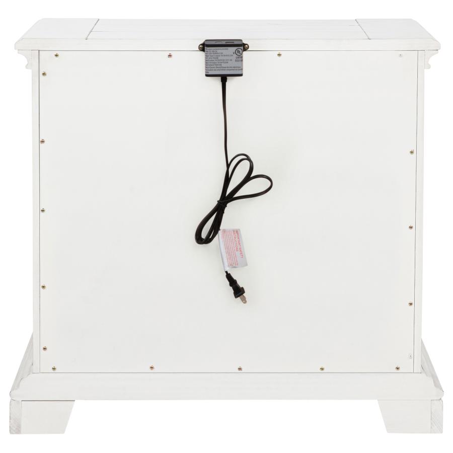 McKinney 2-drawer Nightstand with Dual USB Vintage White view 7