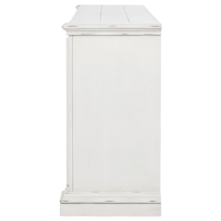 McKinney 6-drawer Bedroom Dresser Cabinet Vintage White view 5