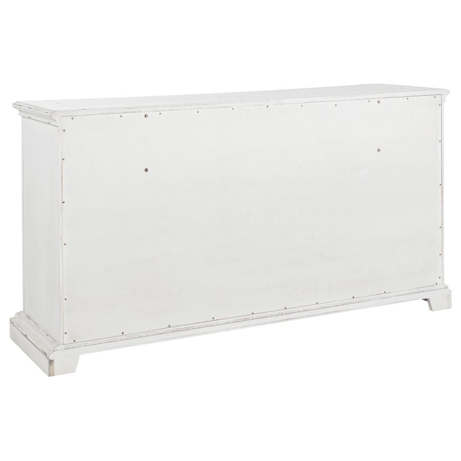 McKinney 6-drawer Bedroom Dresser Cabinet Vintage White view 6