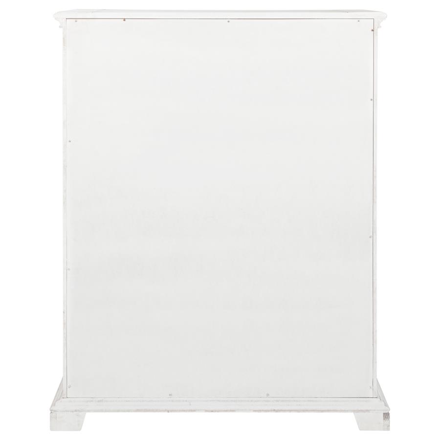 McKinney 5-drawer Bedroom Chest of Drawers Vintage White view 7