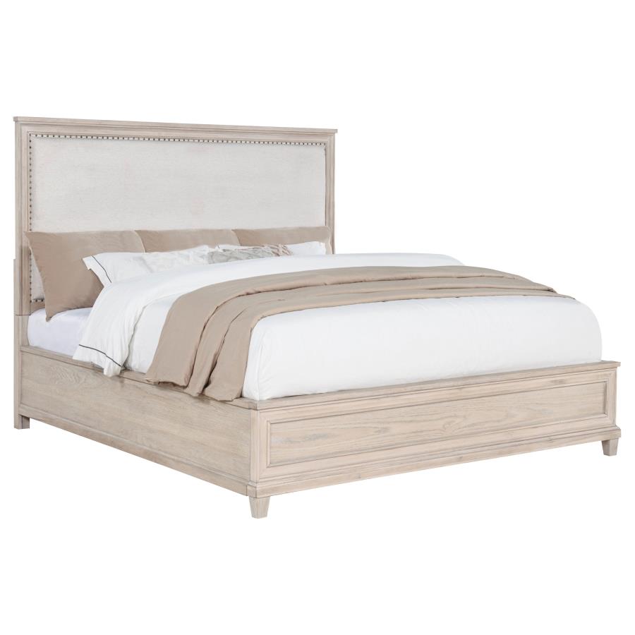 Pembroke 66-inch Eastern King Panel Bed Washed Oak view 3