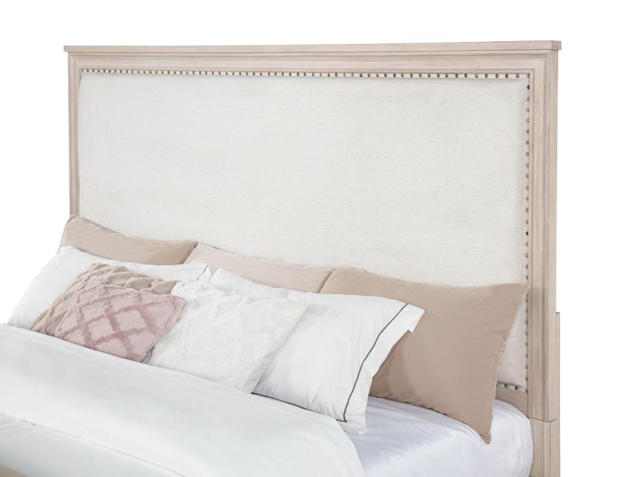 Pembroke 66-inch Eastern King Panel Bed Washed Oak view 7