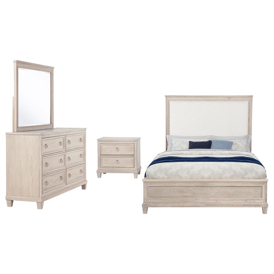 Pembroke 4-piece Queen Bedroom Set Washed Oak view 2