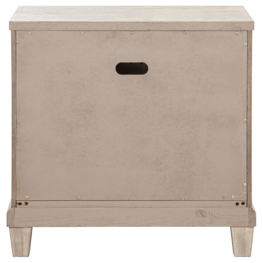 Pembroke 2-drawer Nightstand Bedside Table Washed Oak view 7