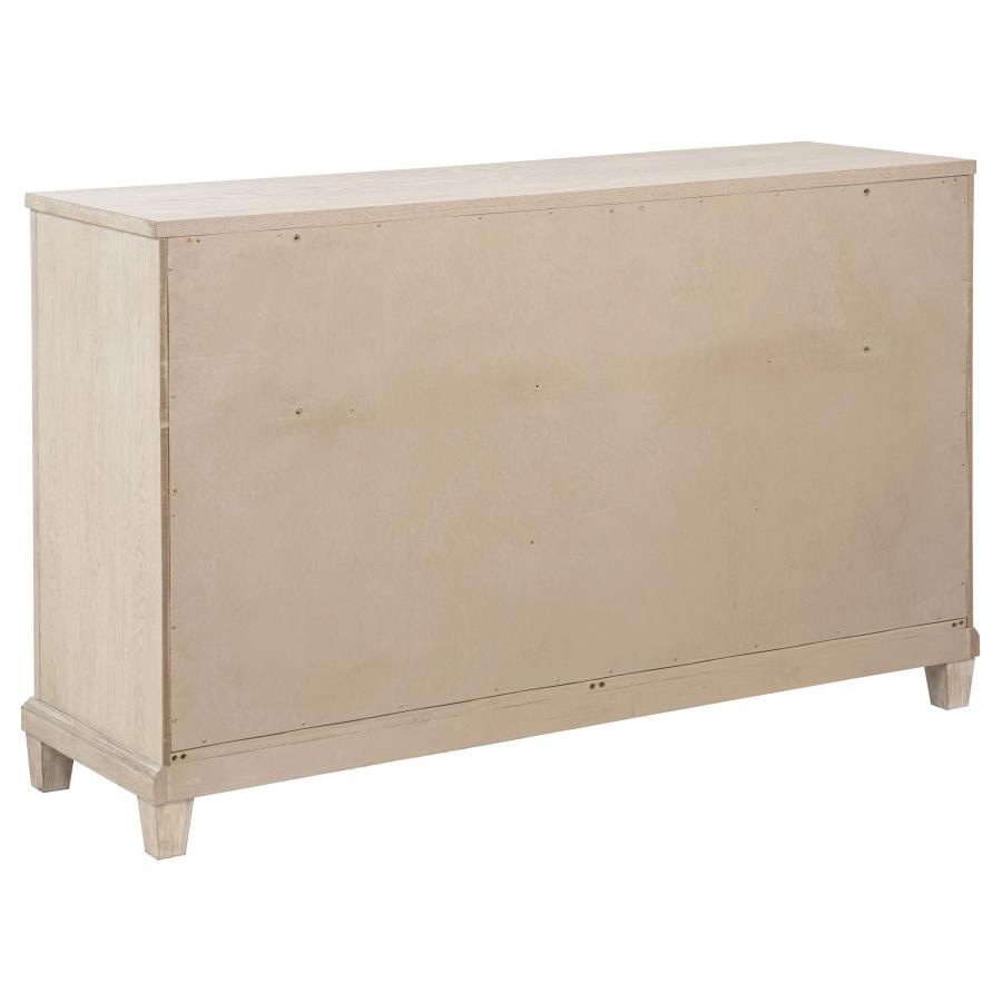 Pembroke 6-drawer Bedroom Dresser Cabinet Washed Oak view 6
