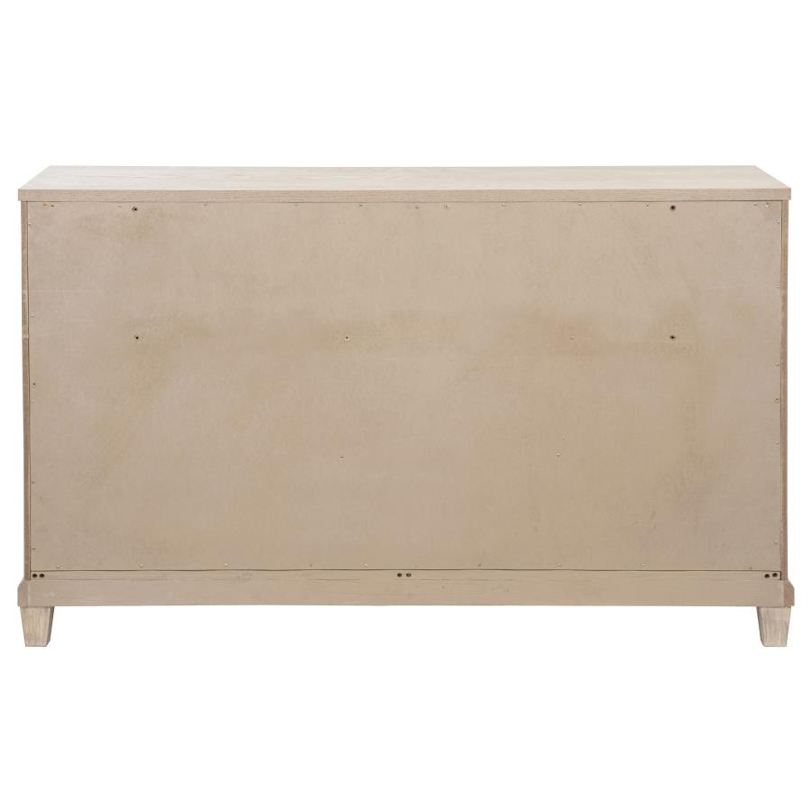 Pembroke 6-drawer Bedroom Dresser Cabinet Washed Oak view 7