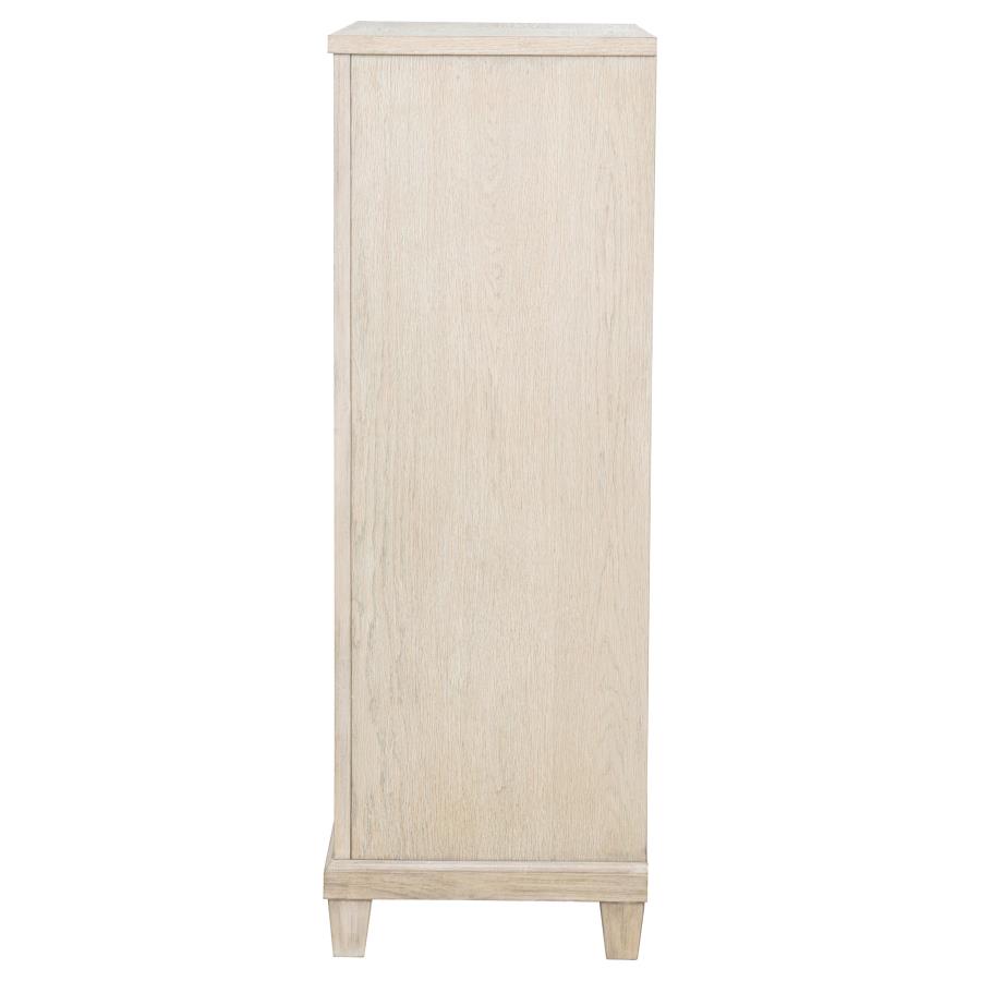 Pembroke 5-drawer Chest of Drawers Washed Oak view 5
