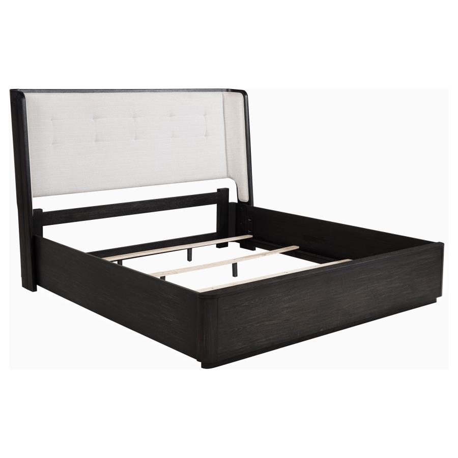 Leandro 5-piece California King Bedroom Set Burnished Black view 3