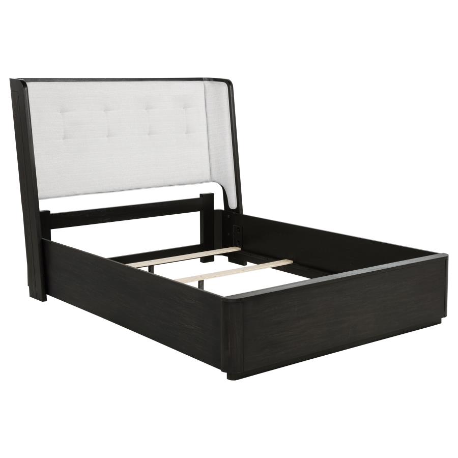 Leandro 4-piece Queen Bedroom Set Burnished Black view 3