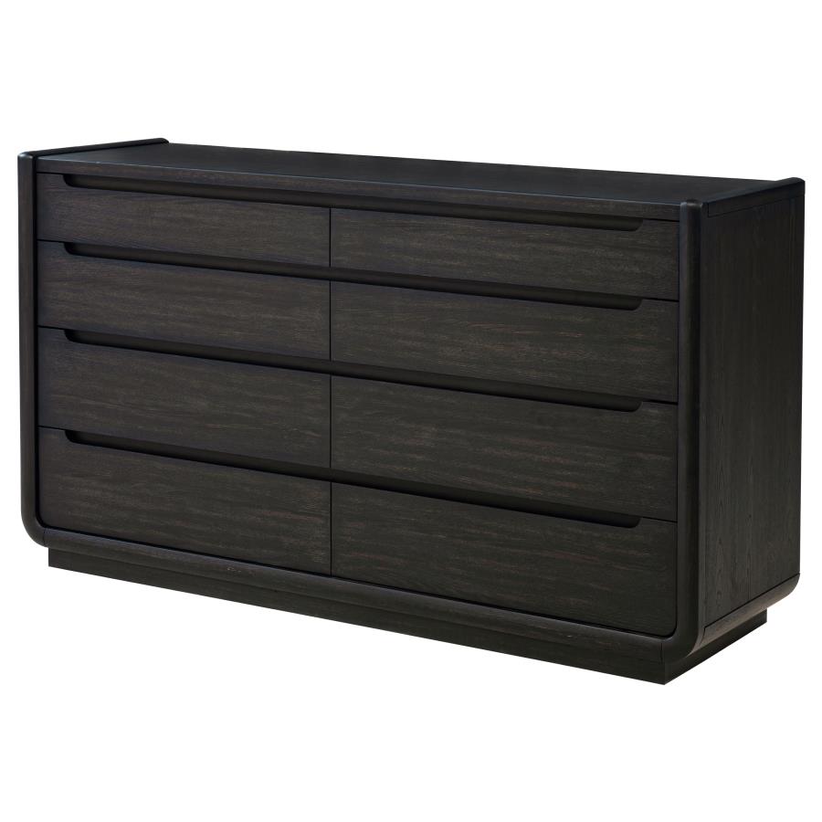 Leandro 8-drawer Bedroom Dresser Cabinet Burnished Black view 4