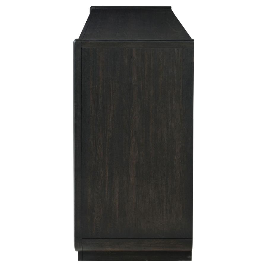 Leandro 8-drawer Bedroom Dresser Cabinet Burnished Black view 5
