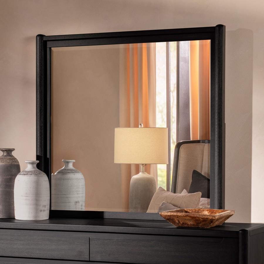 Leandro Dresser Mirror Burnished Black view 2