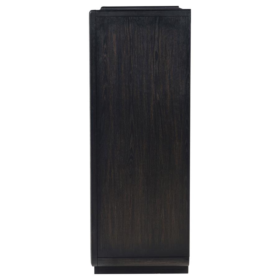Leandro 5-drawer Bedroom Chest of Drawers Burnished Black view 5