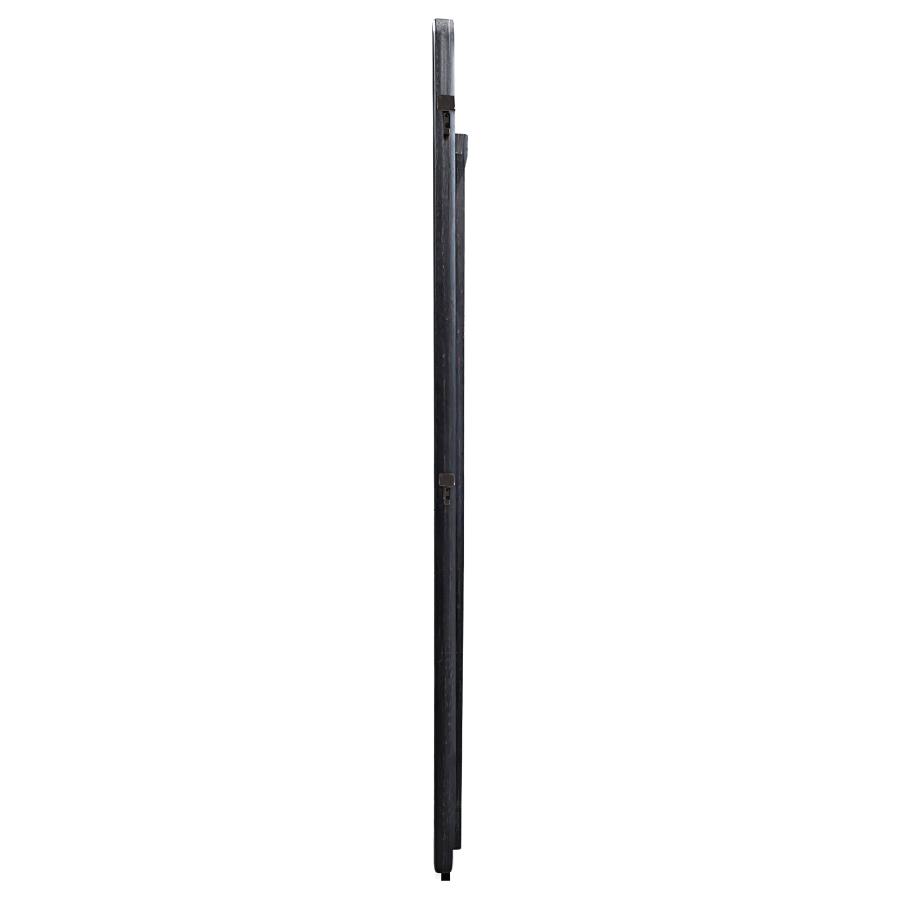 Leandro 76-inch Full Length Floor Mirror Burnished Black view 5