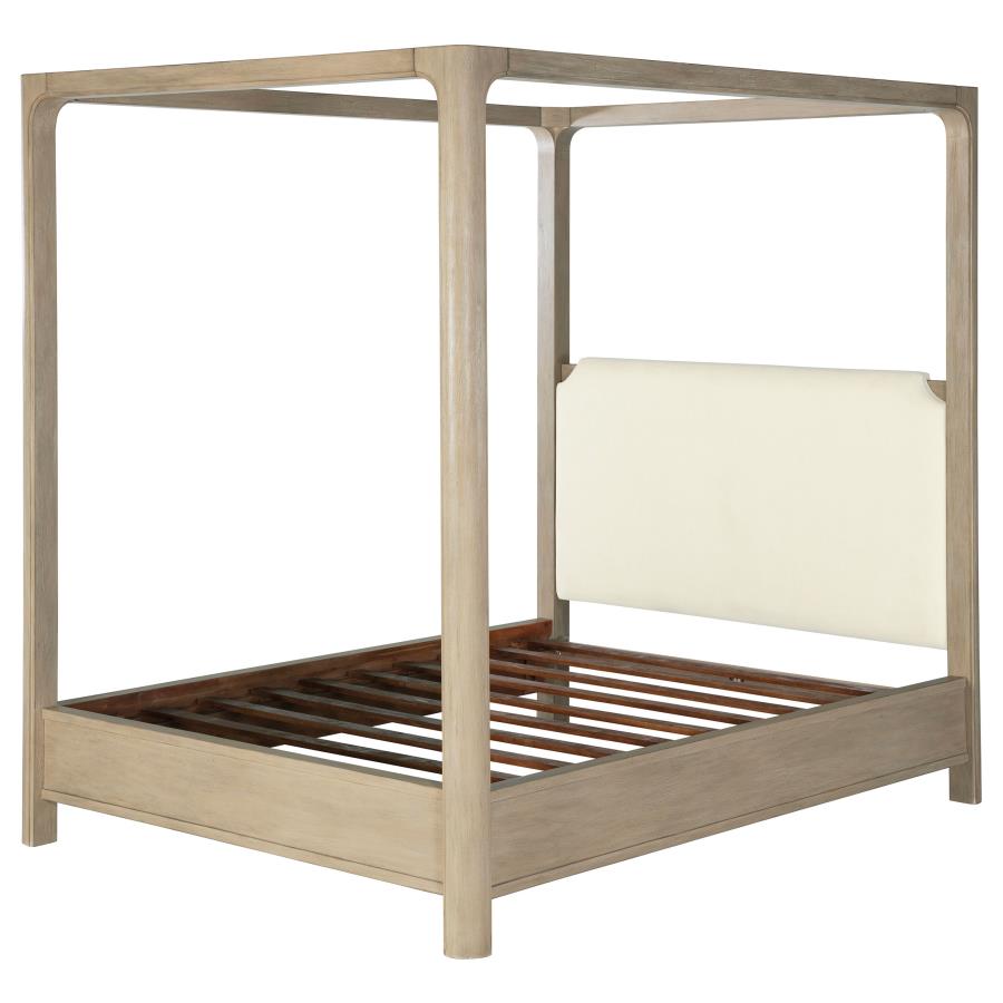 Solano 85-inch Queen Canopy Bed Weathered Mango view 4