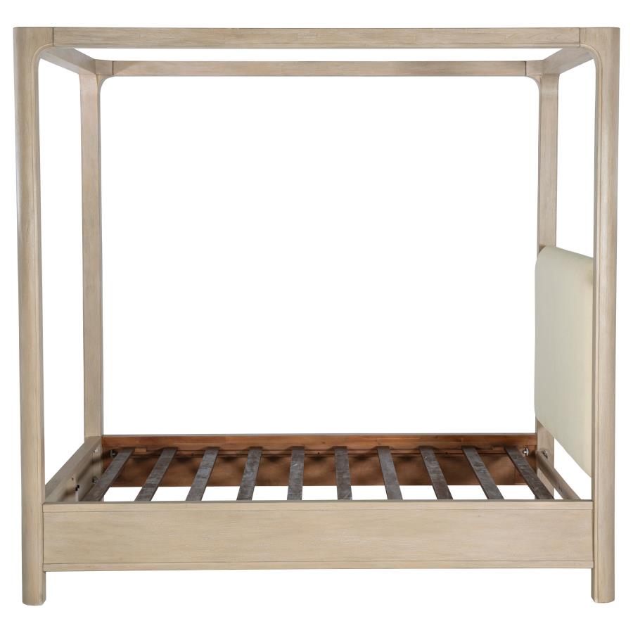 Solano 85-inch Queen Canopy Bed Weathered Mango view 5