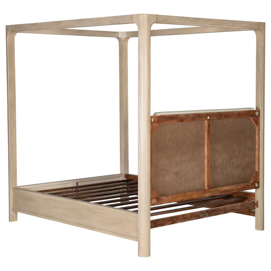 Solano 85-inch Queen Canopy Bed Weathered Mango view 6