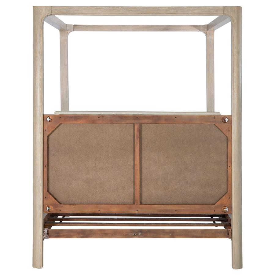 Solano 85-inch Queen Canopy Bed Weathered Mango view 7