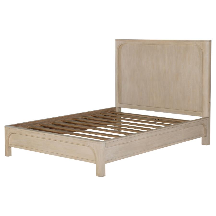 Solano 56-inch Eastern King Panel Bed Weathered Mango view 4
