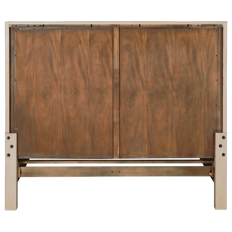 Solano 56-inch Eastern King Panel Bed Weathered Mango view 7