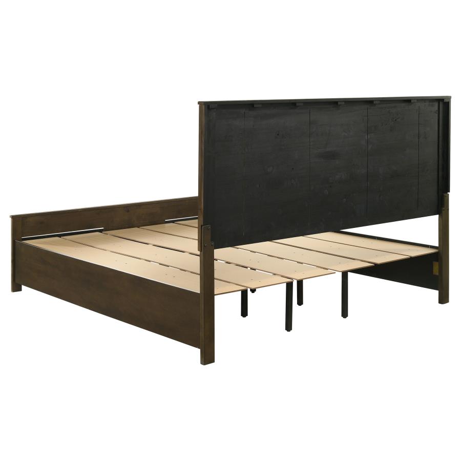 Woodmont Eastern King Storage Bed Rustic Golden Brown view 5