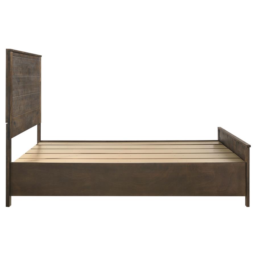Woodmont Wood Queen Storage Panel Bed Rustic Golden Brown view 6