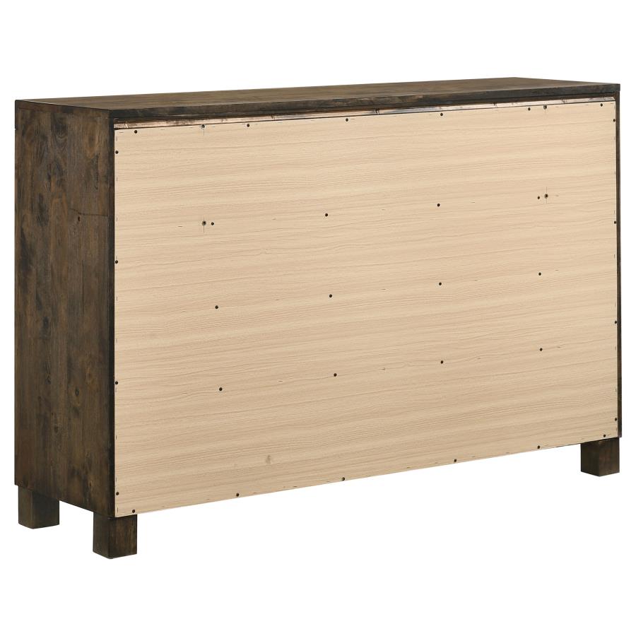 Woodmont 8-drawer Dresser Rustic Golden Brown view 6