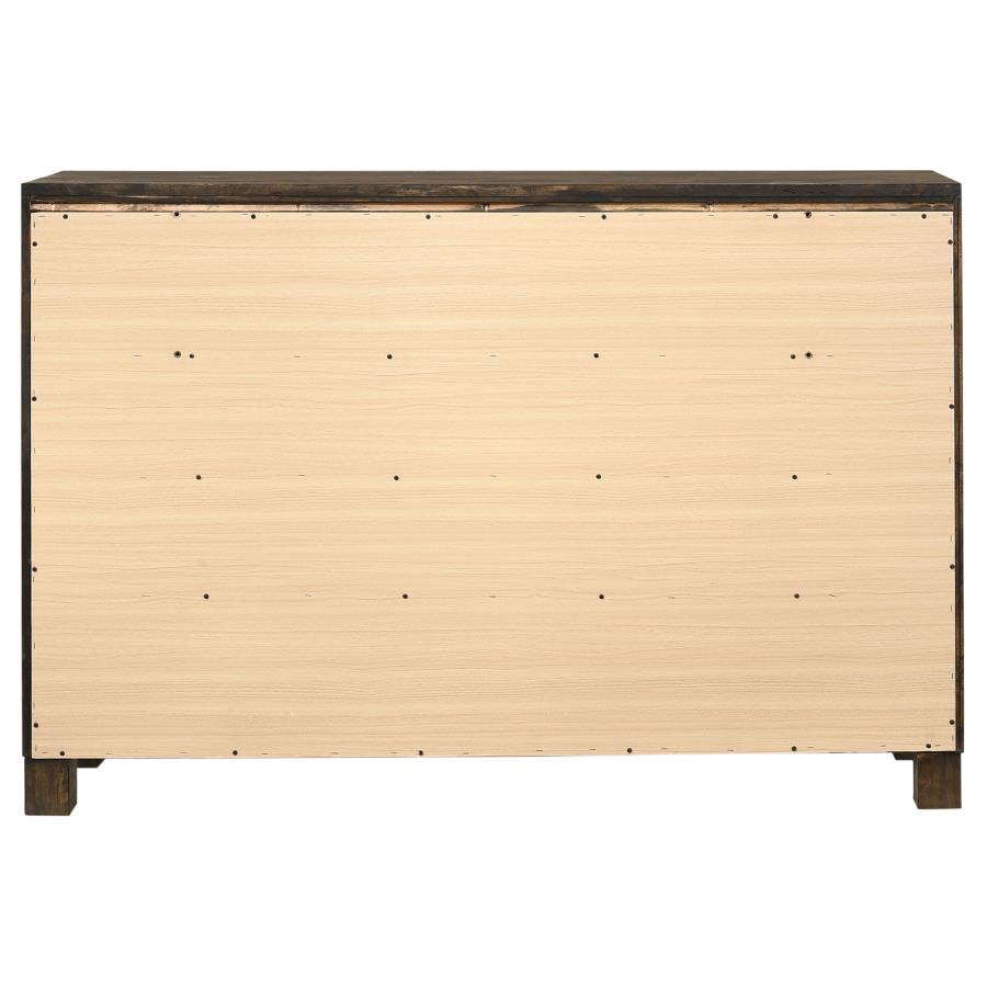Woodmont 8-drawer Dresser Rustic Golden Brown view 7