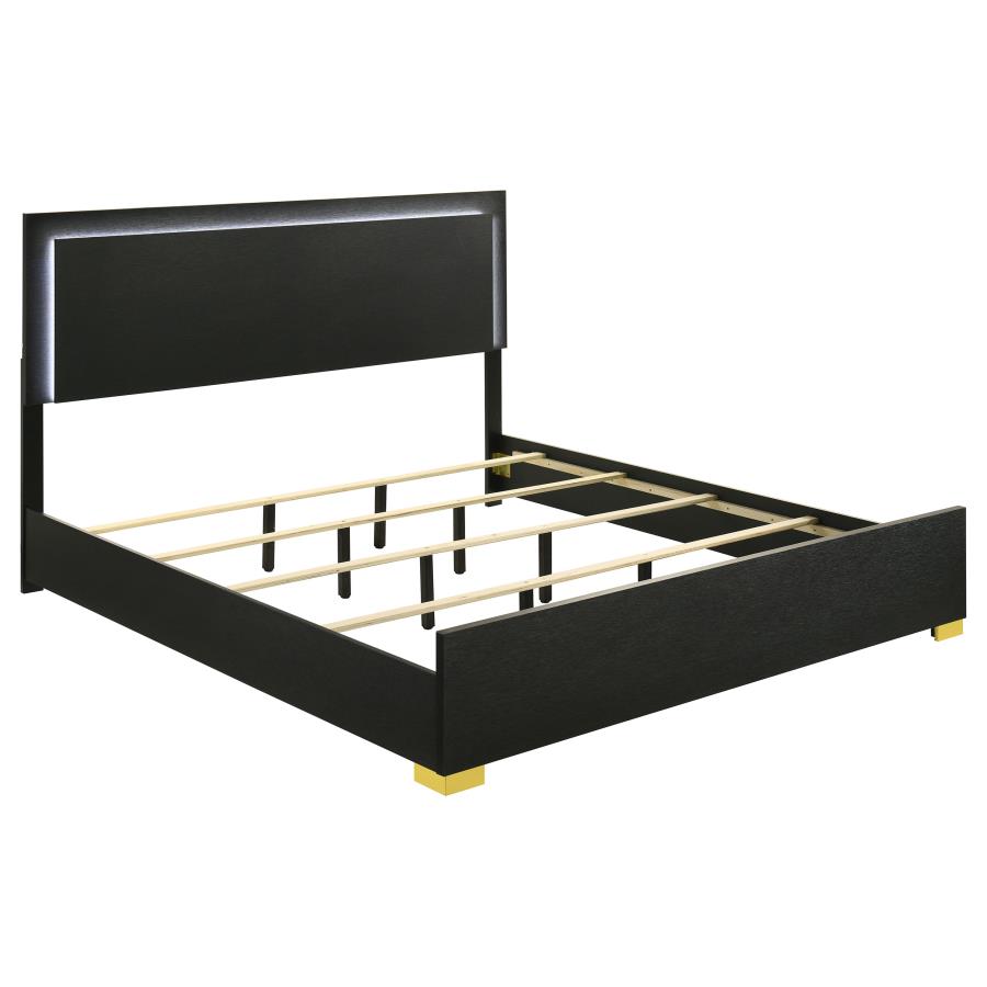 Marceline 5-piece Eastern King Bedroom Set Black view 3