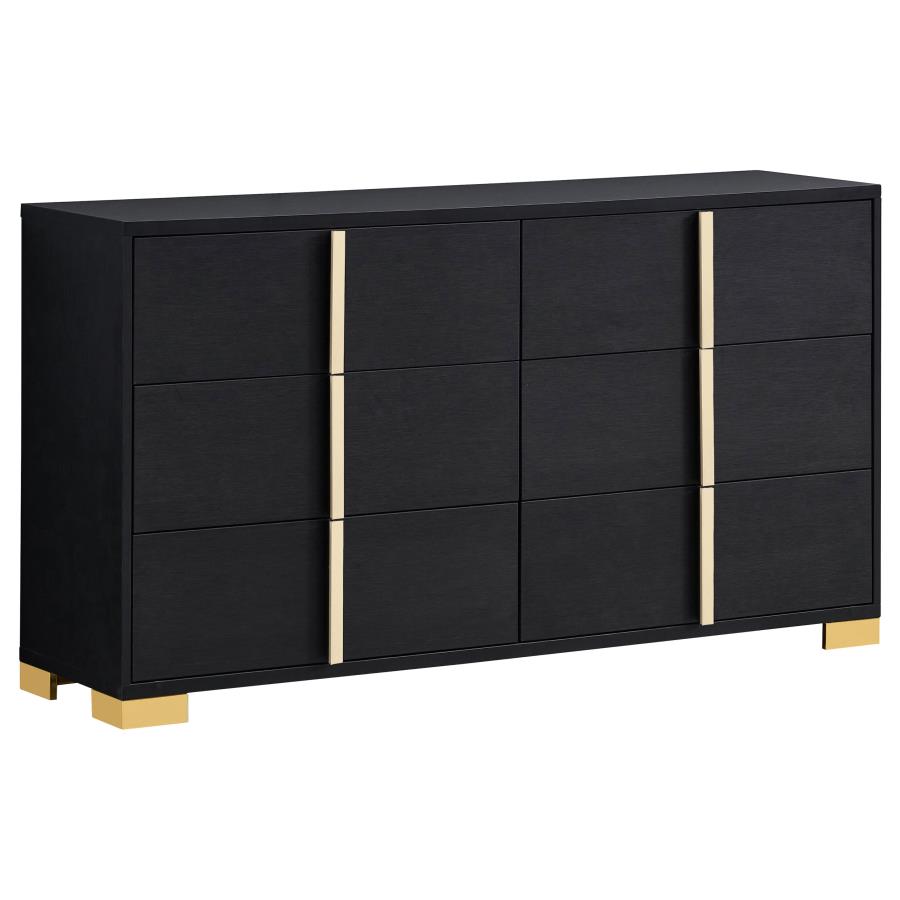 Marceline 4-piece Queen Bedroom Set Black view 7