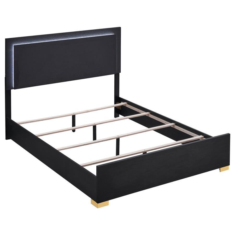 Marceline 5-piece Queen Bedroom Set Black view 3
