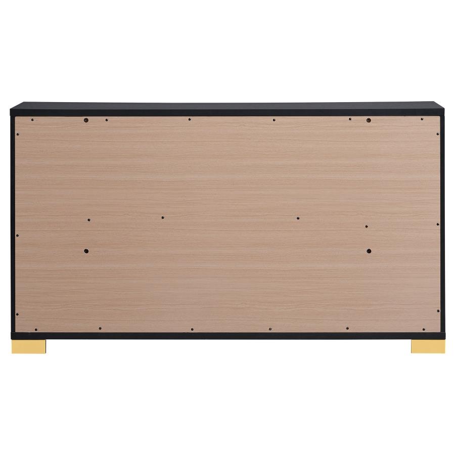 Marceline 6-drawer Dresser Black view 7