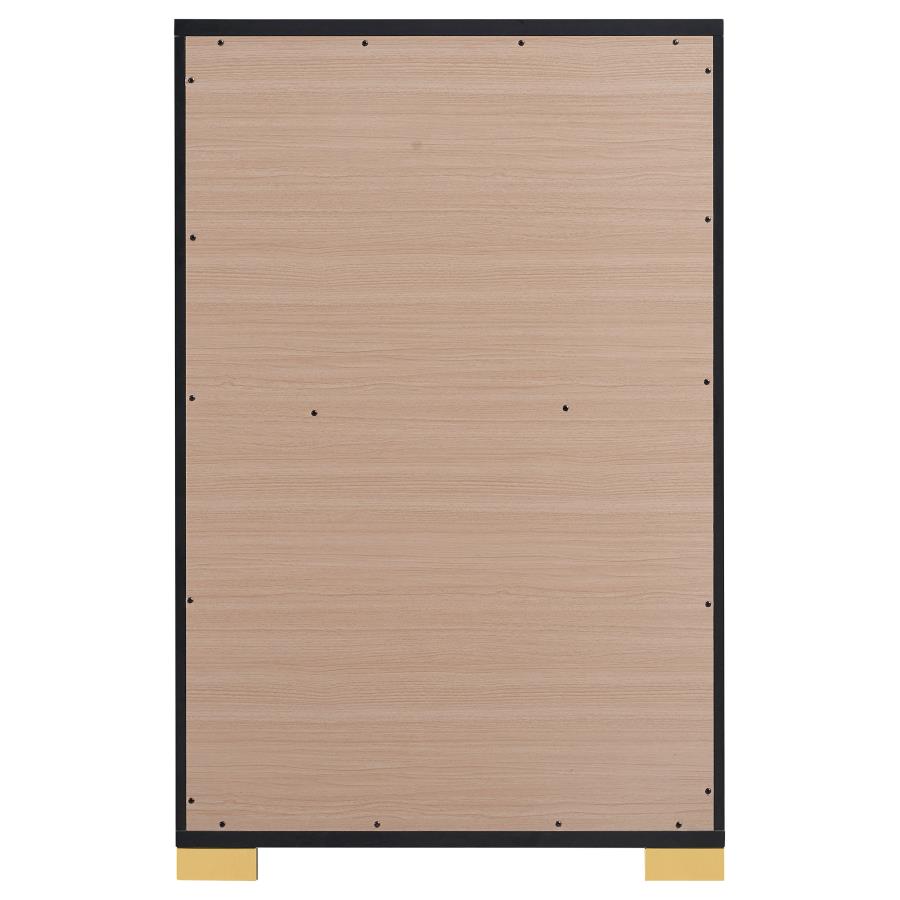 Marceline 5-drawer Bedroom Chest Black view 7