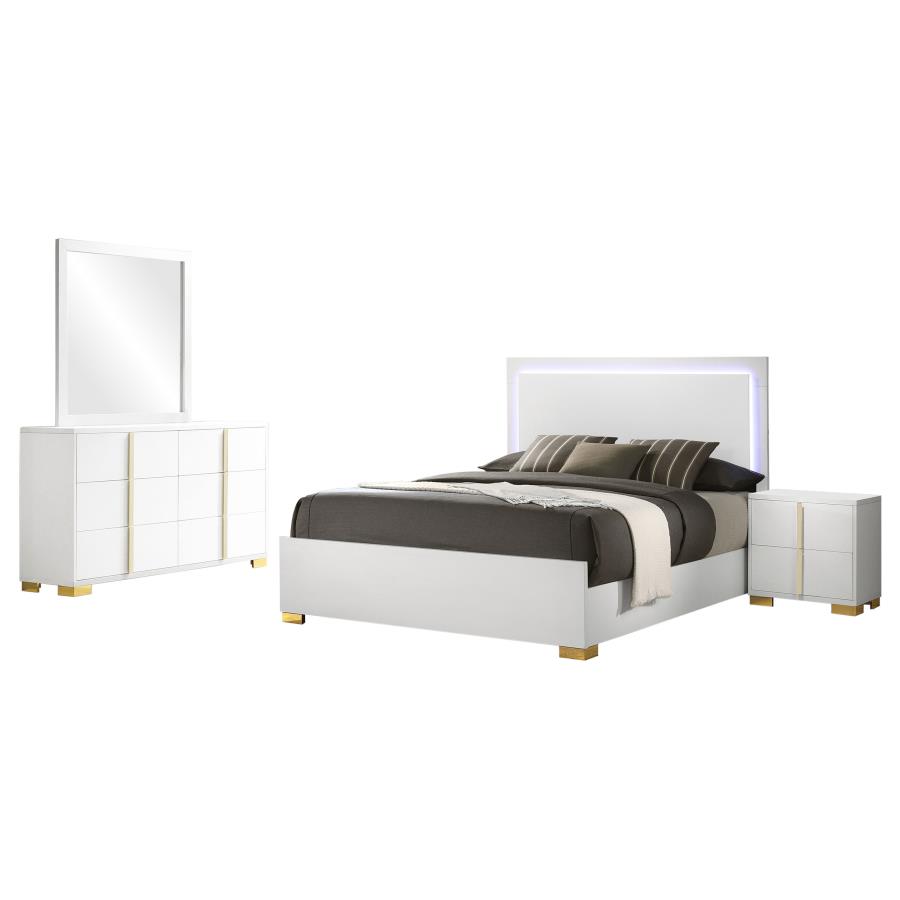 Marceline 4-piece Queen Bedroom Set White view 2