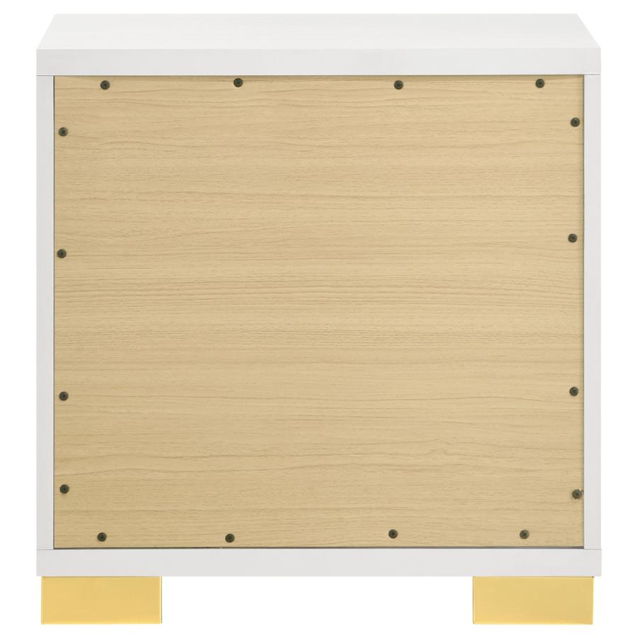 Marceline 2-drawer Nightstand White view 7