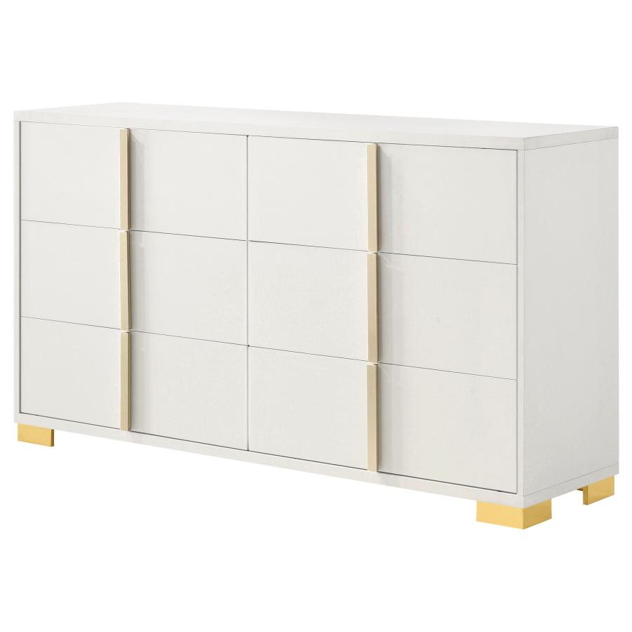 Marceline 6-drawer Dresser White view 4