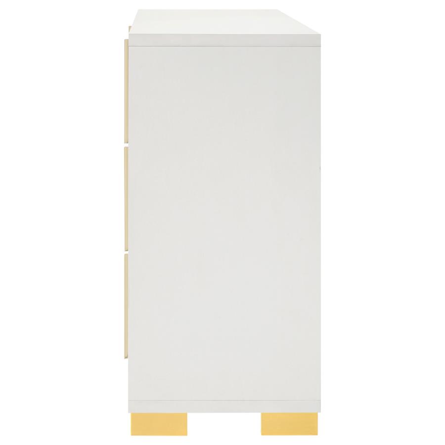 Marceline 6-drawer Dresser White view 5