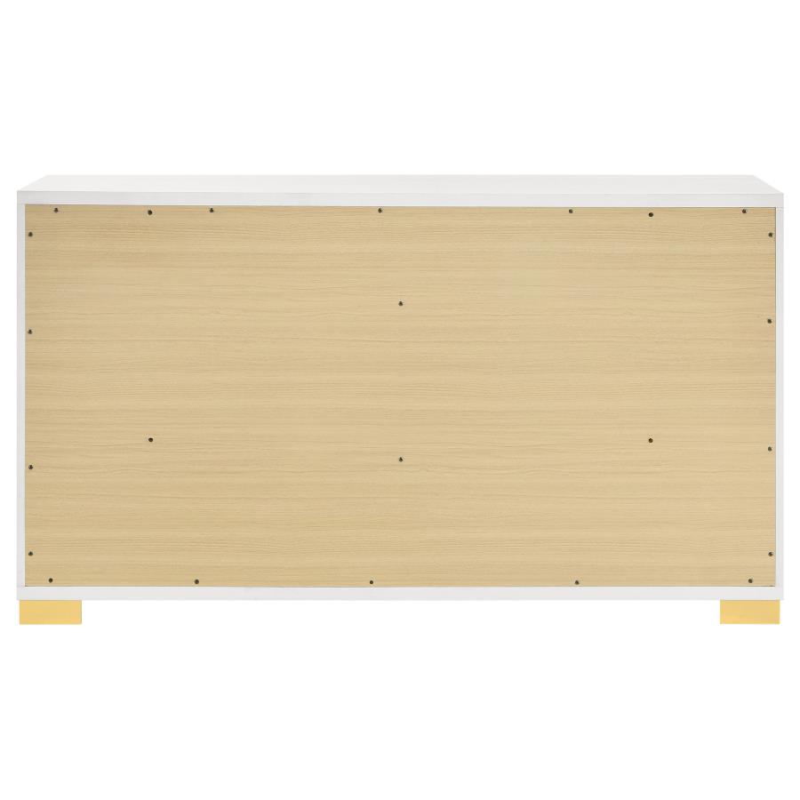 Marceline 6-drawer Dresser White view 7