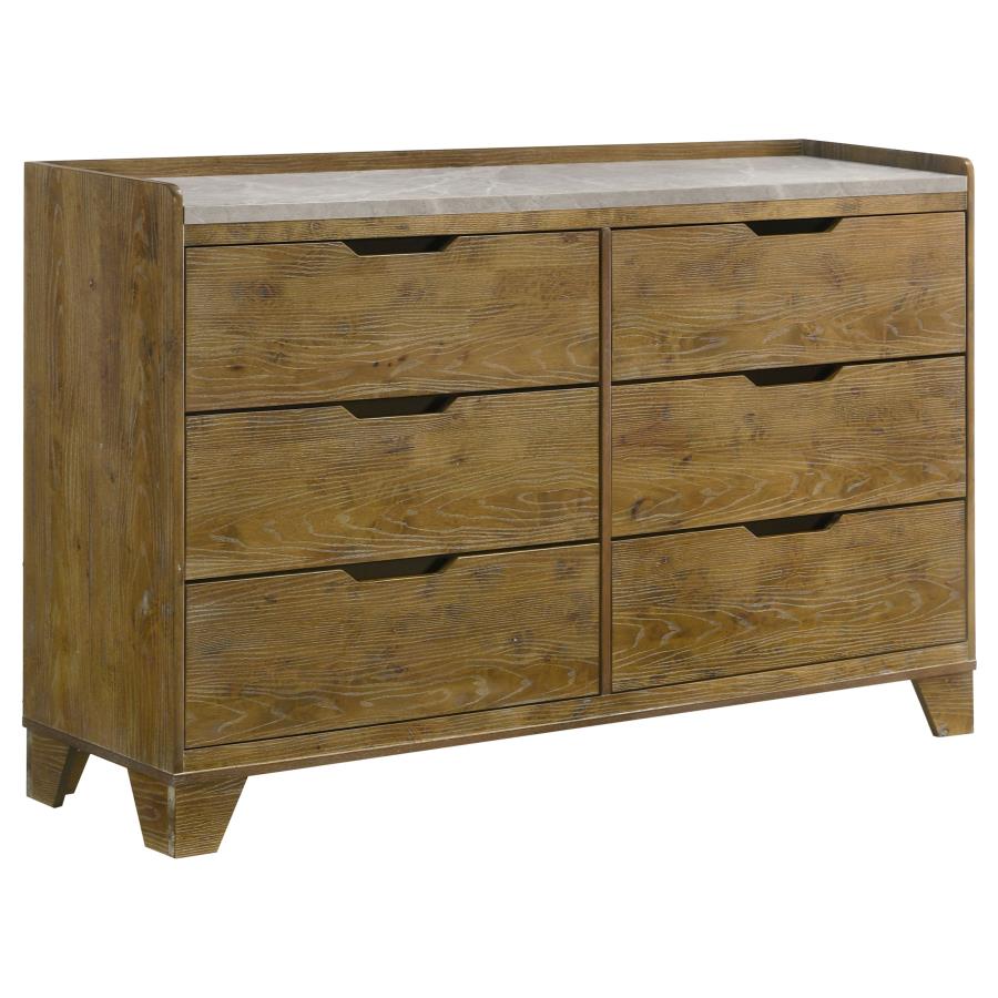 Henderson 4-piece Eastern King Bedroom Set Medium Oak view 7