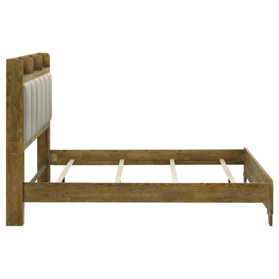 Henderson 57-inch Eastern King Bookcase Panel Bed Medium Oak view 6