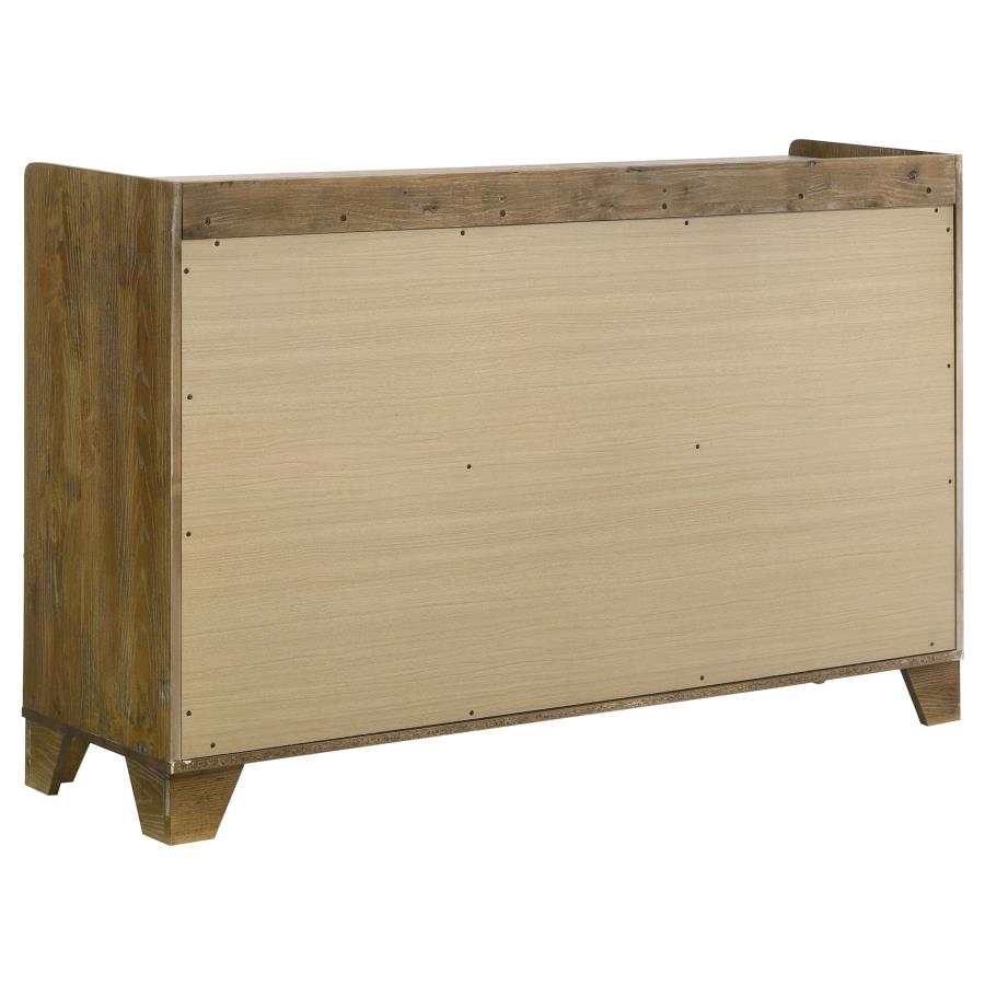 Henderson 6-drawer Bedroom Dresser Cabinet Medium Oak view 4
