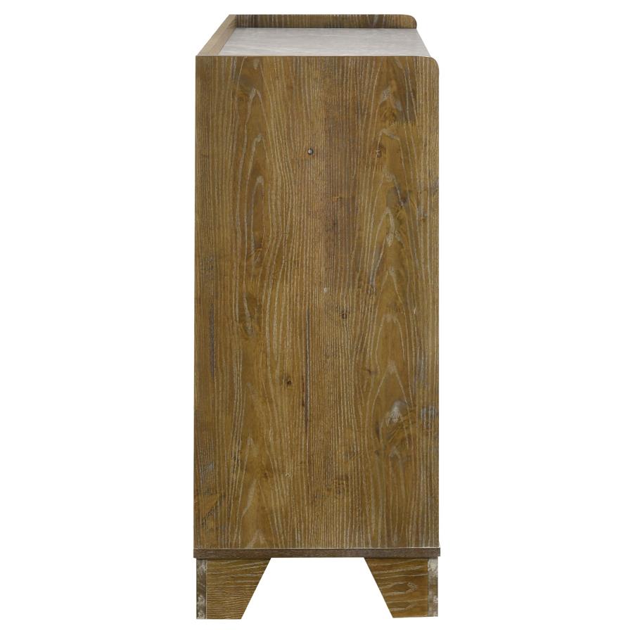 Henderson 6-drawer Bedroom Dresser Cabinet Medium Oak view 6
