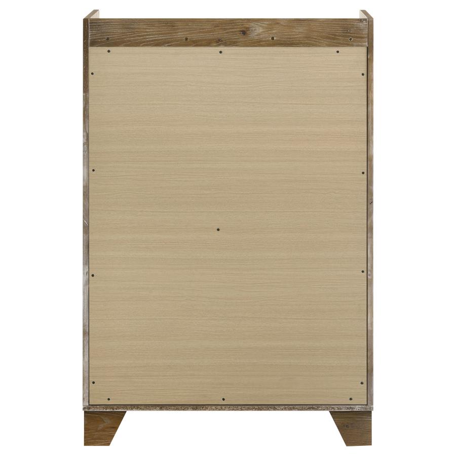 Henderson 5-drawer Bedroom Chest of Drawers Medium Oak view 5