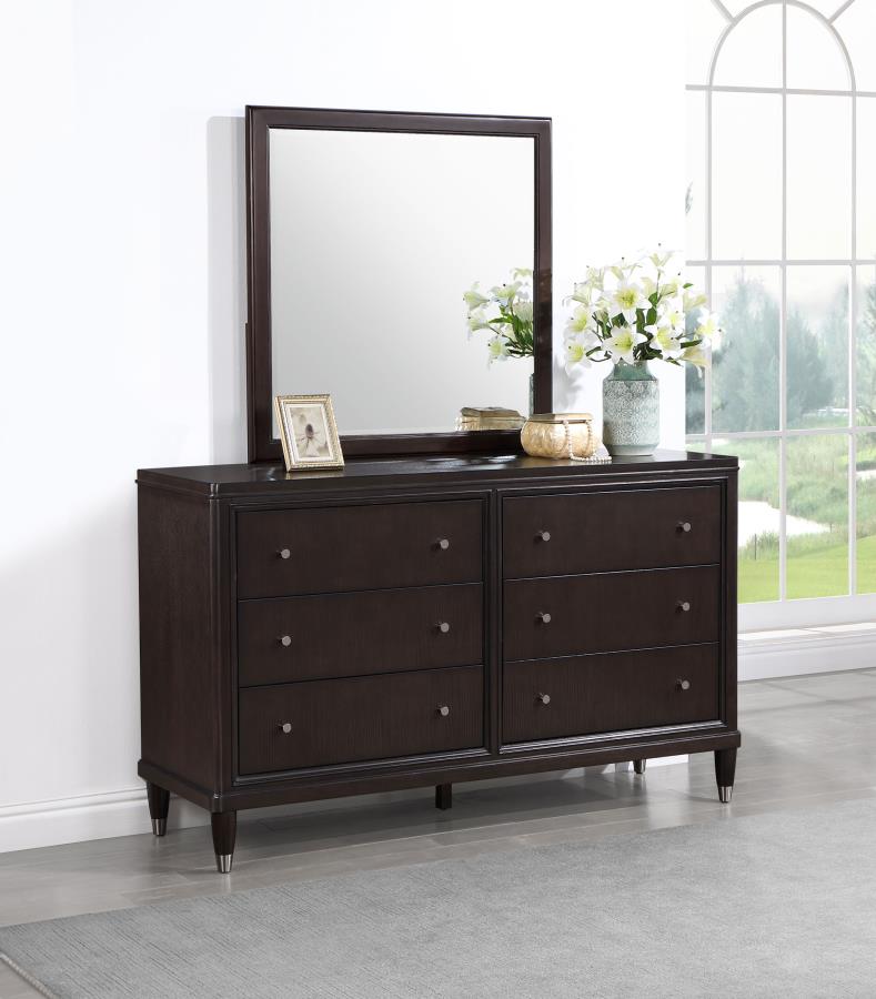 Emberlyn 6-drawer Dresser with Mirror Brown view 2
