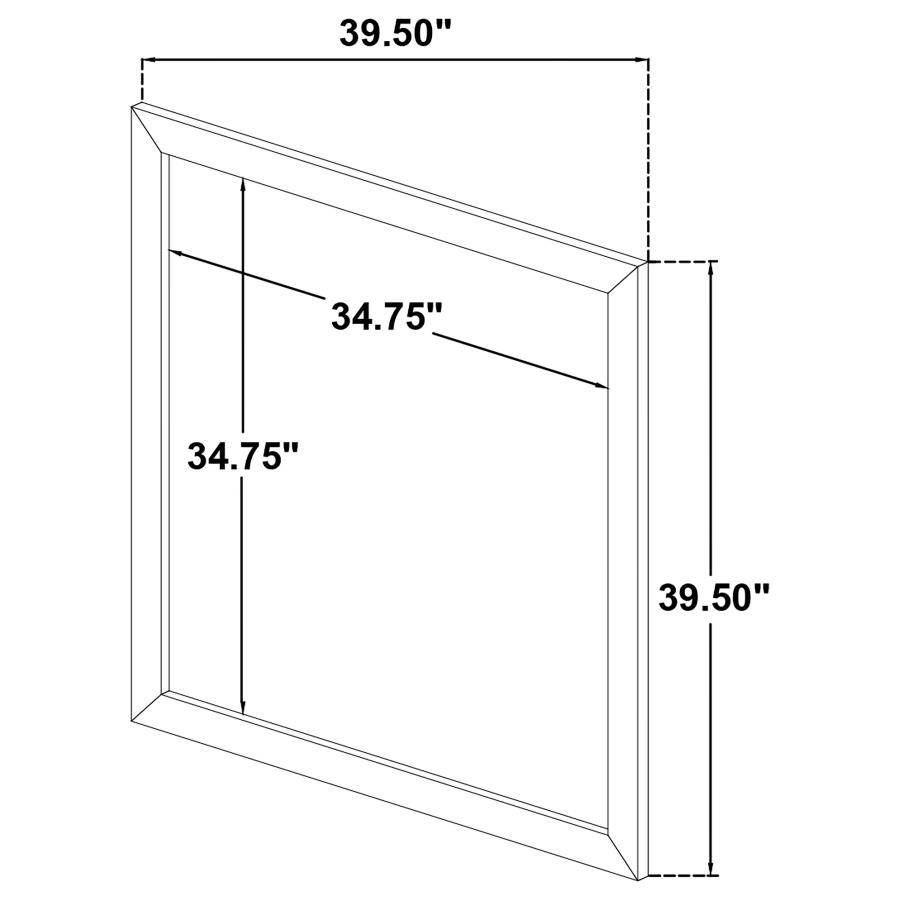 Ines Dresser Mirror White High Gloss view 5