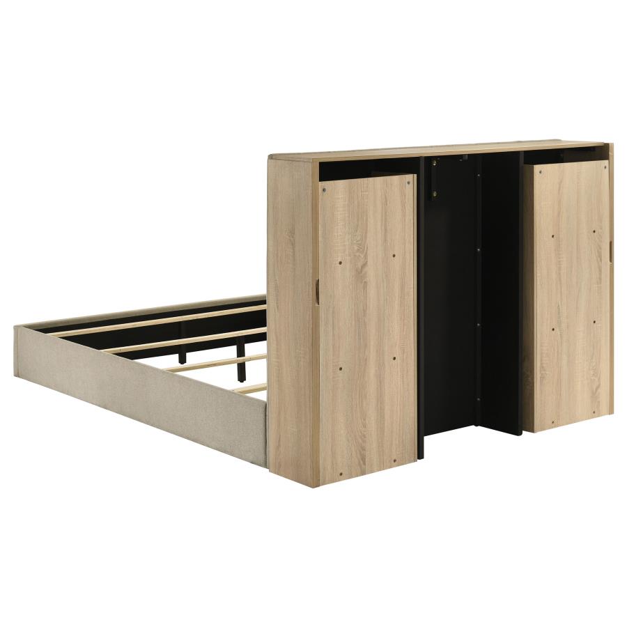 Arielle 4-piece Queen Bedroom Set Light Oak view 4