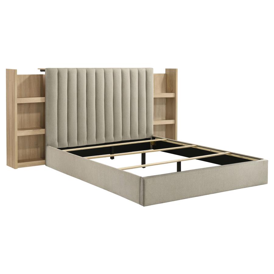 Arielle 5-piece Queen Bedroom Set Light Oak view 3