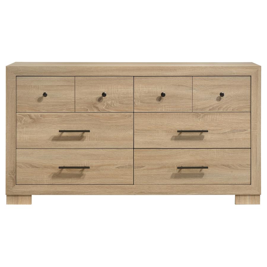 Arielle 6-drawer Bedroom Dresser Cabinet Light Oak view 3